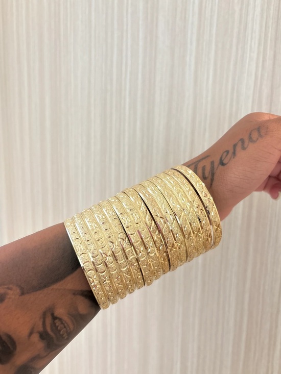 Jewelry - Pack of 12 Gold Bangles
